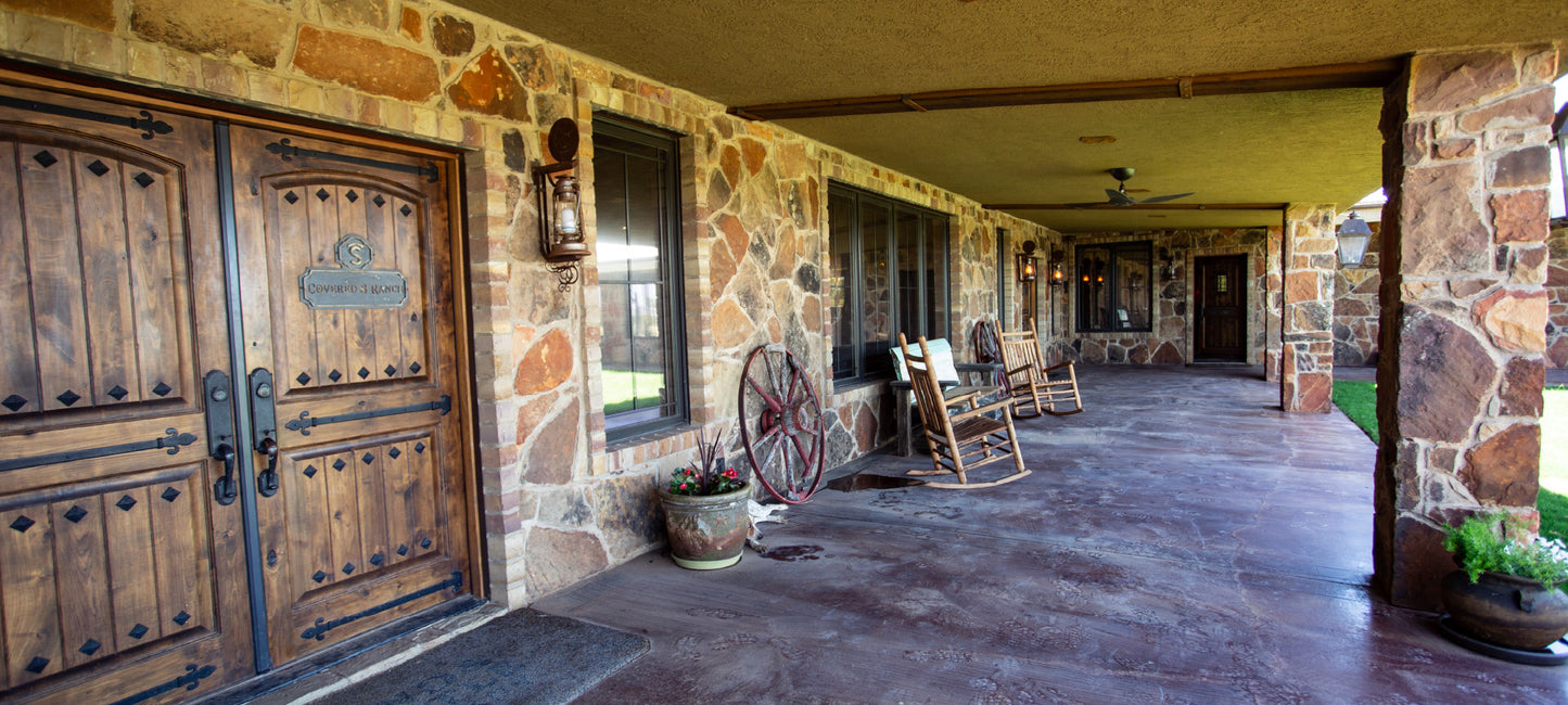 Hacienda covered porch
